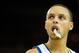 Mar 14, 2014; Oakland, CA, USA; Golden State Warriors guard Stephen Curry (30) between plays against the Cleveland Cavaliers during the third quarter at Oracle Arena. The Cleveland Cavaliers defeated the Golden State Warriors 103-94. Mandatory Credit: Kelley L Cox-USA TODAY Sports