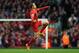 LIVERPOOL, ENGLAND - FEBRUARY 23: Jordan Henderson of Liverpool celebrates scoring the second goal during the Barclays Premier League match between Liverpool and Swansea City at Anfield on February 23, 2014 in Liverpool, England. (Photo by Clive Brunskill/Getty Images)