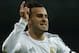 Real's Jese Rodriguez celebrates after scoring during a semi final, 1st leg, Copa del Rey soccer derby match between Real Madrid and Atletico Madrid at the Santiago Bernabeu Stadium in Madrid, Wednesday Feb. 5, 2014. (AP Photo/Paul White)