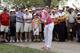 Rickie Fowler hits from out of bounds onto the sixth fairway during the first round of the Honda Classic golf tournament, Thursday, Feb. 27, 2014, in Palm Beach Gardens, Fla. (AP Photo/Lynne Sladky)