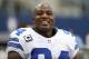 Sep 22, 2013; Arlington, TX, USA; Dallas Cowboys defensive end DeMarcus Ware (94) smiles while on the sidelines during the fourth quarter against the St. Louis Rams at AT&T Stadium. The Dallas Cowboys beat St. Louis Rams 31-7. Mandatory Credit: Matthew Emmons-USA TODAY Sports