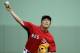 Boston Red Sox's Koji Uehara, of Japan, delivers a warm-up pitch in the fifth inning of an exhibition baseball game against the Atlanta Braves, Friday, March 7, 2014, in Fort, Myers, Fla. The Red Sox won 4-1 over the Braves. (AP Photo/Steven Senne)