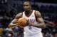 Feb 7, 2014; Orlando, FL, USA; Oklahoma City Thunder center Kendrick Perkins (5) against the Orlando Magic during the second half at Amway Center. Orlando Magic defeated the Oklahoma City Thunder 103-102. Mandatory Credit: Kim Klement-USA TODAY Sports