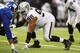 EAST RUTHERFORD, NJ - NOVEMBER 10: Vance Walker #98 of the Oakland Raiders in action against the New York Giants during their game at MetLife Stadium on November 10, 2013 in East Rutherford, New Jersey. (Photo by Al Bello/Getty Images)