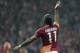Didier Drogba of Galatasaray acknowledges cheering fans as his team plays against Chelsea during their Champions League Round of 16, First Leg match at Turk Telekom Arena Stadium in Istanbul, Turkey, Wednesday, Feb. 26, 2014. (AP Photo/Emrah Gurel)