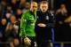 LIVERPOOL, ENGLAND - DECEMBER 06: Tim Howard of Everton is congratulated by Manager David Moyes at the end of the Barclays Premier League match between Everton and Tottenham Hotspur at Goodison Park on December 6, 2009 in Liverpool, England. (Photo by Jamie McDonald/Getty Images)
