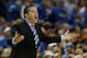 ATLANTA, GA - MARCH 16: Head coach John Calipari of the Kentucky Wildcats reacts in the first half against the Florida Gators during the Championship game of the 2014 Men's SEC Basketball Tournament at Georgia Dome on March 16, 2014 in Atlanta, Georgia. (Photo by Kevin C. Cox/Getty Images)