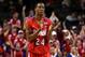 NEW YORK, NY - MARCH 14: Jordan Sibert #24 of the Dayton Flyers reacts after a play in the first half against the Saint Joseph's Hawks during the Quarterfinals of the 2014 Atlantic 10 Men's Basketball Tournament at Barclays Center on March 14, 2014 in the Brooklyn Borough of New York City. (Photo by Mike Lawrie/Getty Images)