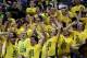 Members of the Oregon Pit Crew cheer on the Duck basketball team during their game against Arizona in an NCAA college basketball game in Eugene, Ore. on Saturday, March 8, 2014. (AP Photo/Chris Pietsch)