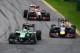 MELBOURNE, AUSTRALIA - MARCH 16: Marcus Ericsson of Sweden and Caterham leads from Sebastian Vettel of Germany and Infiniti Red Bull Racing and Pastor Maldonado of Venezuela and Lotus during the Australian Formula One Grand Prix at Albert Park on March 16, 2014 in Melbourne, Australia. (Photo by Clive Mason/Getty Images)