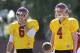 Max Browne (right) challenges Cody Kessler for the starting QB job.