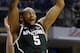 Michigan State forward Adreian Payne (5) dunks in the second half of an NCAA college basketball game against Michigan in the championship of the Big Ten Conference tournament on Sunday, March 16, 2014, in Indianapolis. (AP Photo/AJ Mast)