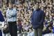 LIVERPOOL, ENGLAND - MAY 11: Managers David Moyes of Everton (left) and Sir Alex Ferguson of Man Utd watch the game from the sidelines during the FA Barclaycard Premiership match between Everton and Manchester United on May 11, 2003 at Goodison Park in Liverpool, England. (Photo by Clive Brunskill/Getty Images)
