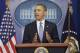 President Barack Obama speaks about Ukraine, Monday, March 17, 2014, in the James Brady Press Briefing Room at the White House in Washington. The president imposed sanctions against Russian officials, including advisers to President Vladimir Putin, for their support of Crimea's vote to secede from Ukraine. (AP Photo/Pablo Martinez Monsivais)