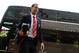 CARDIFF, WALES - NOVEMBER 24: Rio Ferdinand of Manchester United steps off the team coach prior to kickoff during the Barclays Premier League match between Cardiff City and Manchester United at Cardiff City Stadium on November 24, 2013 in Cardiff, Wales. (Photo by Mike Hewitt/Getty Images)