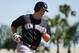 New York Yankees' Brian McCann rounds third after hitting a solo home run off Detroit Tigers starting pitcher Max Scherzer during the second inning of an exhibition spring training baseball game in Lakeland, Fla., Friday, Feb. 28, 2014. The Yankees won 7-4. (AP Photo/Gene J. Puskar)