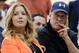 EL SEGUNDO, CA - AUGUST 10: Jim Buss and his sister Jeanie Buss of the Los Angeles Lakers attend a news conference where Dwight Howard was introduced as the newest member of the team at the Toyota Sports Center on August 10, 2012 in El Segundo, California. The Lakers acquired Howard from Orlando Magic in a four-team trade. In addition Lakers will receive Chris Duhon and Earl Clark from the Magic. (Photo by Kevork Djansezian/Getty Images)