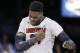 Louisville forward Montrezl Harrell celebrates after scoring against Connecticut during the second half of an NCAA college basketball game in the final of the American Athletic Conference men's tournament Saturday, March 15, 2014, in Memphis, Tenn. Louisville won 71-61. (AP Photo/Mark Humphrey)