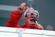 Chicago Cubs' broadcaster Harry Caray sings