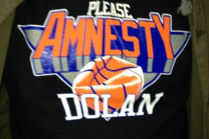 Knicks Fan T-Shirt Calls to Amnesty Dolan