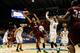 DAYTON, OH - MARCH 19: Jose Rodriguez #4 of the Texas Southern Tigers goes to the basket as Zach Gordon #44 of the Cal Poly Mustangs defends during the first round of the 2014 NCAA Men's Basketball Tournament at UD Arena on March 19, 2014 in Dayton, Ohio. (Photo by Gregory Shamus/Getty Images)
