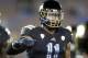 UCLA linebacker Anthony Barr (11) during warmups prior to playing against Washington in their NCAA college football game Friday, Nov. 15, 2013, in Pasadena, Calif. (AP Photo/Alex Gallardo)