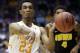Tennessee guard Derek Reese (23) passes against Iowa in the first half of a first-round game of the NCAA college basketball tournament on Wednesday, March 19, 2014, in Dayton, Ohio. (AP Photo/Al Behrman)