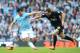 MANCHESTER, ENGLAND - MARCH 09: Sergio Aguero of Manchester City battles with James McArthur of Wigan Athletic during the FA Cup Quarter-Final match between Manchester City and Wigan Athletic at the Etihad Stadium on March 9, 2014 in Manchester, England. (Photo by Jan Kruger/Getty Images)