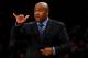 NEW YORK, NY - MARCH 12: Head coach John Thompson III of the Georgetown Hoyas directs his players in the first half against the DePaul Blue Demons during the first round of the Big East Basketball Tournament at Madison Square Garden on March 12, 2014 in New York City. (Photo by Elsa/Getty Images)