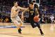 ORLANDO, FL - MARCH 20: Cameron Wright #3 of the Pittsburgh Panthers drives on Eli Stalzer #5 of the Colorado Buffaloes in the second half during the second round of the 2014 NCAA Men's Basketball Tournament at Amway Center on March 20, 2014 in Orlando, Florida. (Photo by Mike Ehrmann/Getty Images)