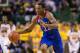 Feb 4, 2014; Waco, TX, USA; Kansas Jayhawks guard Andrew Wiggins (22) during the game against the Baylor Bears at the Ferrell Center. The Jayhawks defeated the Bears 69-52. Mandatory Credit: Jerome Miron-USA TODAY Sports