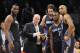 Charlotte Bobcats coach Steve Clifford talks to his team during the fourth quarter of an NBA basketball game against the Brooklyn Nets Wednesday, March 19, 2014, at Barclay's Center in New York. Brooklyn won 104-99. (AP Photo/Bill Kostroun)