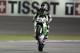 GO and FUN Honda MotoGP rider Scott Redding of Britain performs a wheelie at the Losail International Circuit during a free practice in Doha, Qatar, Friday, March 21, 2014. (AP Photo/Osama Faisal)