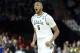 SPOKANE, WA - MARCH 20: Adreian Payne #5 of the Michigan State Spartans reacts during their game against the Delaware Fightin Blue Hens the second round of the 2014 NCAA Men's Basketball Tournament at Spokane Veterans Memorial Arena on March 20, 2014 in Spokane, Washington. (Photo by Stephen Dunn/Getty Images)
