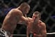 Mauricio Rua, right, fights Dan Henderson during a UFC 139 Mixed Martial Arts light heavyweight bout in San Jose, Calif., Saturday, Nov. 19, 2011. (AP Photo/Jeff Chiu)