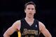 Mar 21, 2014; Los Angeles, CA, USA; Los Angeles Lakers guard Steve Nash (10) during the first half of the game against the Washington Wizards at Staples Center. Mandatory Credit: Jayne Kamin-Oncea-USA TODAY Sports