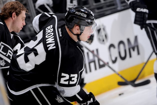Kings' Brown Suffers Upper-Body Injury Against Panthers