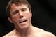 Chael Sonnen is seen before his UFC 159 Mixed Martial Arts light heavyweight title bout against Jon Jones in Newark, NJ, Saturday, April 27,2013. Jones retained his title via first round TKO. (AP Photo/Gregory Payan)