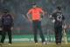 CHITTAGONG, BANGLADESH - MARCH 22: England captain Stuart Broad speaks with umpire Aleem Dar and Brendon McCullum of New Zealand before the game is stopped for rain during the ICC World Twenty20 Bangladesh 2014 group 1 match between England and New Zealand at Zahur Ahmed Chowdhury Stadium on March 22, 2014 in Chittagong, Bangladesh. (Photo by Gareth Copley/Getty Images)