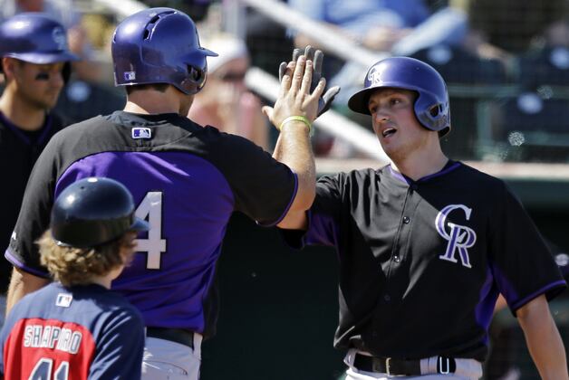 Pacheco Hits 2-Run Homer, Rockies Rout Indians