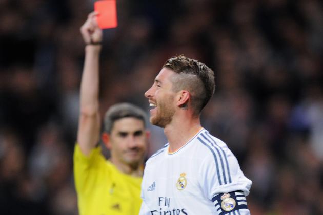 Image result for Sergio Ramos red Card vs Barcelona