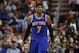 New York Knicks' Carmelo Anthony in action during an NBA basketball game against the Philadelphia 76ers, Friday, March 21, 2014, in Philadelphia. (AP Photo/Matt Slocum)