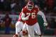 Kansas City Chiefs guard Branden Albert (76) during an NFL football game Sunday, Dec. 21, 2008, in Kansas City, Mo. (AP Photo/Ed Zurga)