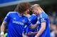 LONDON, ENGLAND - MARCH 22: Andre Schurrle of Chelsea celebrates the second goal with David Luiz of Chelsea during the Barclays Premier League match between Chelsea and Arsenal at Stamford Bridge on March 22, 2014 in London, England. (Photo by Richard Heathcote/Getty Images)