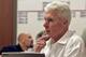 Green Bay Packers general manager Ted Thompson watches over the team's draft room during the third round of the NFL draft Saturday, April 23, 2005, at Lambeau Field in Green Bay, Wis. The Packers drafted California quarterback Aaron Rodgers with their first-round pick. (AP Photo/Pool, Morry Gash)