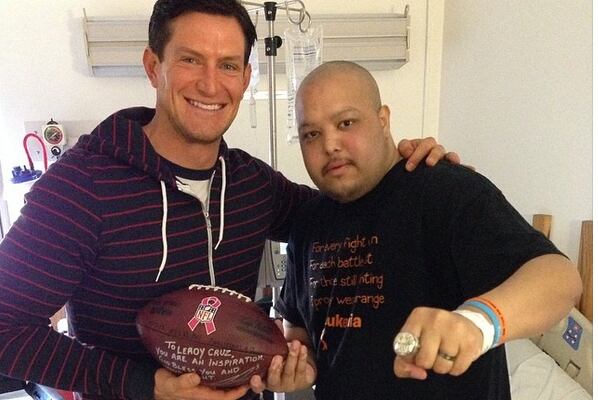 Steve Weatherford Makes Giants Fan's Day