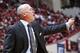 BLOOMINGTON, IN - FEBRUARY 12: Head coach Patrick Chambers of the Penn State Nittany Lions looks on during the game against the Indiana Hoosiers at Assembly Hall on February 12, 2014 in Bloomington, Indiana. Penn State won the game 66-65. (Photo by Joe Robbins/Getty Images)