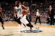 CHARLOTTE, NC - MARCH 22: Kemba Walker #15 of the Charlotte Bobcats drives against the Portland Trail Blazers at the Time Warner Cable Arena on March 22, 2014 in Charlotte, North Carolina. NOTE TO USER: User expressly acknowledges and agrees that, by downloading and or using this photograph, User is consenting to the terms and conditions of the Getty Images License Agreement. Mandatory Copyright Notice: Copyright 2014 NBAE (Photo by Brock Williams-Smith/NBAE via Getty Images)