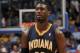 ORLANDO, FL - FEBRUARY 9: Roy Hibbert #55 of the Indiana Pacers during a game against the Orlando Magic on February 9, 2014 at Amway Center in Orlando, Florida. NOTE TO USER: User expressly acknowledges and agrees that, by downloading and or using this photograph, User is consenting to the terms and conditions of the Getty Images License Agreement. Mandatory Copyright Notice: Copyright 2014 NBAE (Photo by Fernando Medina/NBAE via Getty Images)