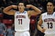 during the first half of a third-round game in the NCAA college basketball tournament Sunday, March 23, 2014, in San Diego. (AP Photo/Denis Poroy)